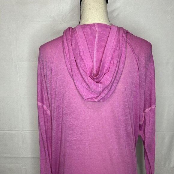 KENSIE PERFORMANCE Sz S Pink Workout Hoodie Top Lightweight - Picture 7 of 7